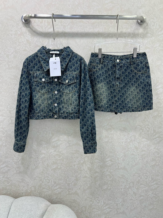 25fw new jacquard jacket with shorts suit