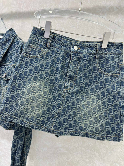 25fw new jacquard jacket with shorts suit