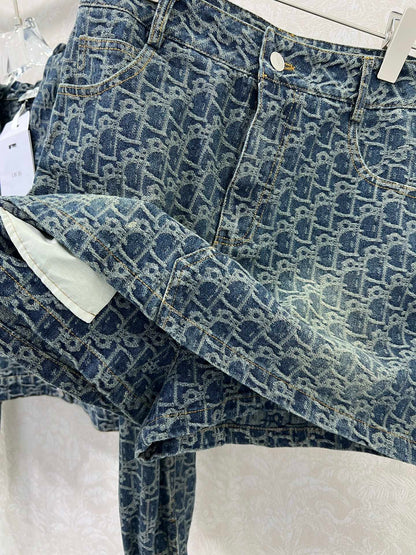 25fw new jacquard jacket with shorts suit