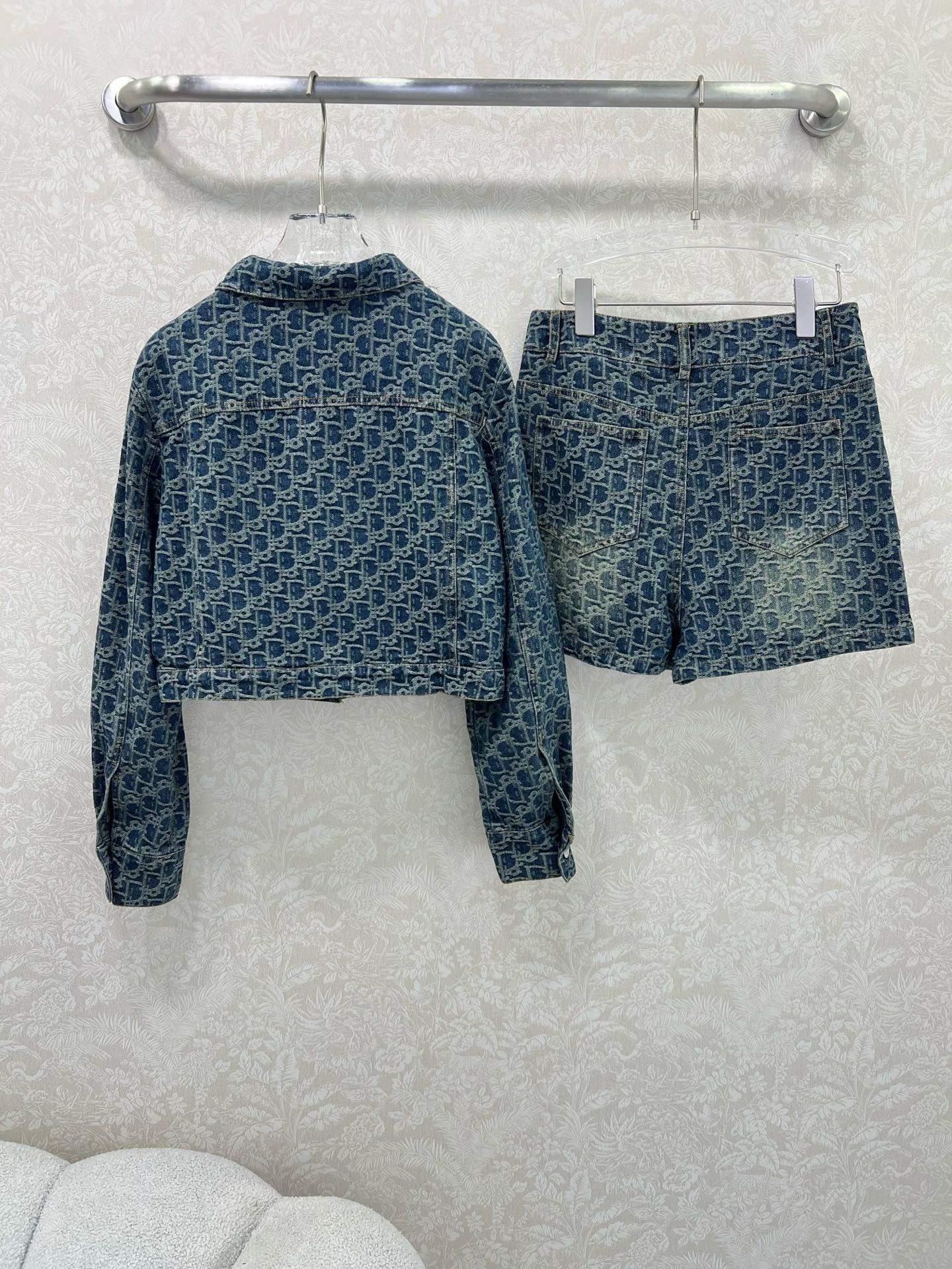 25fw new jacquard jacket with shorts suit