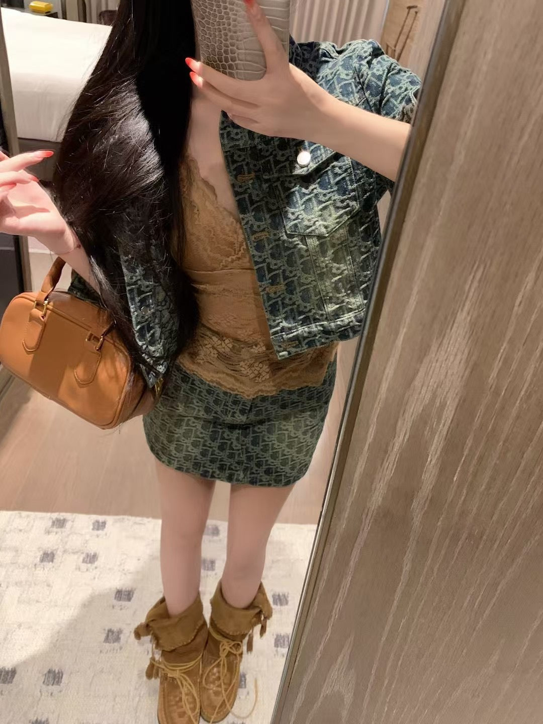 25fw new jacquard jacket with shorts suit