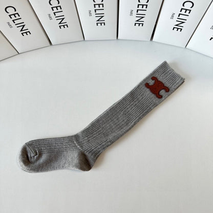 New double-needle cashmere socks