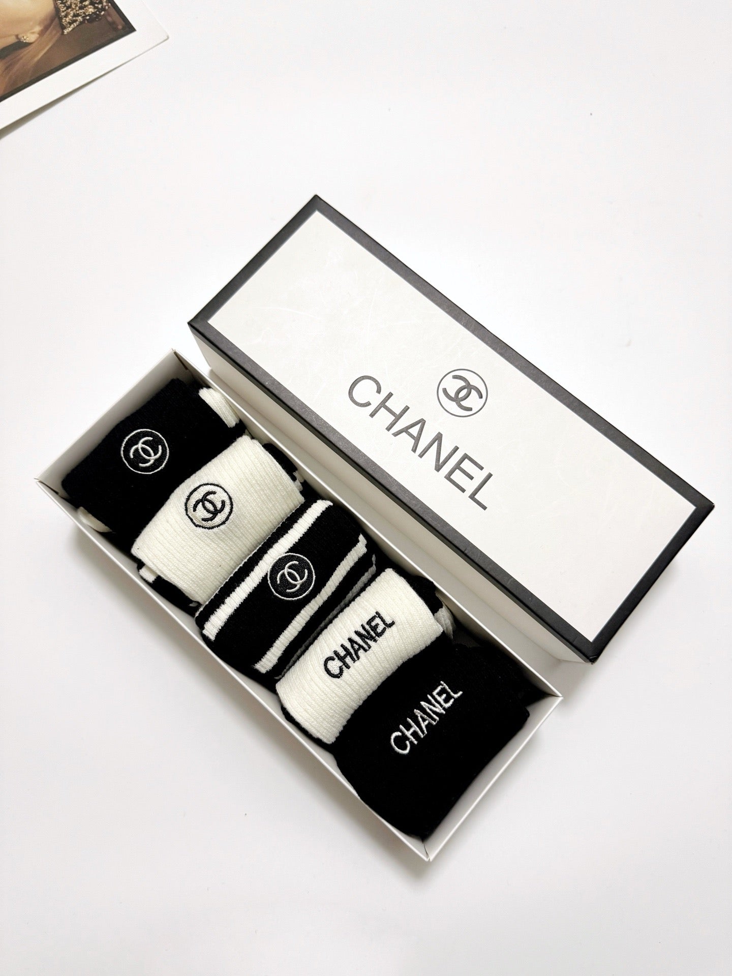 Classic Embroidered Cotton Socks