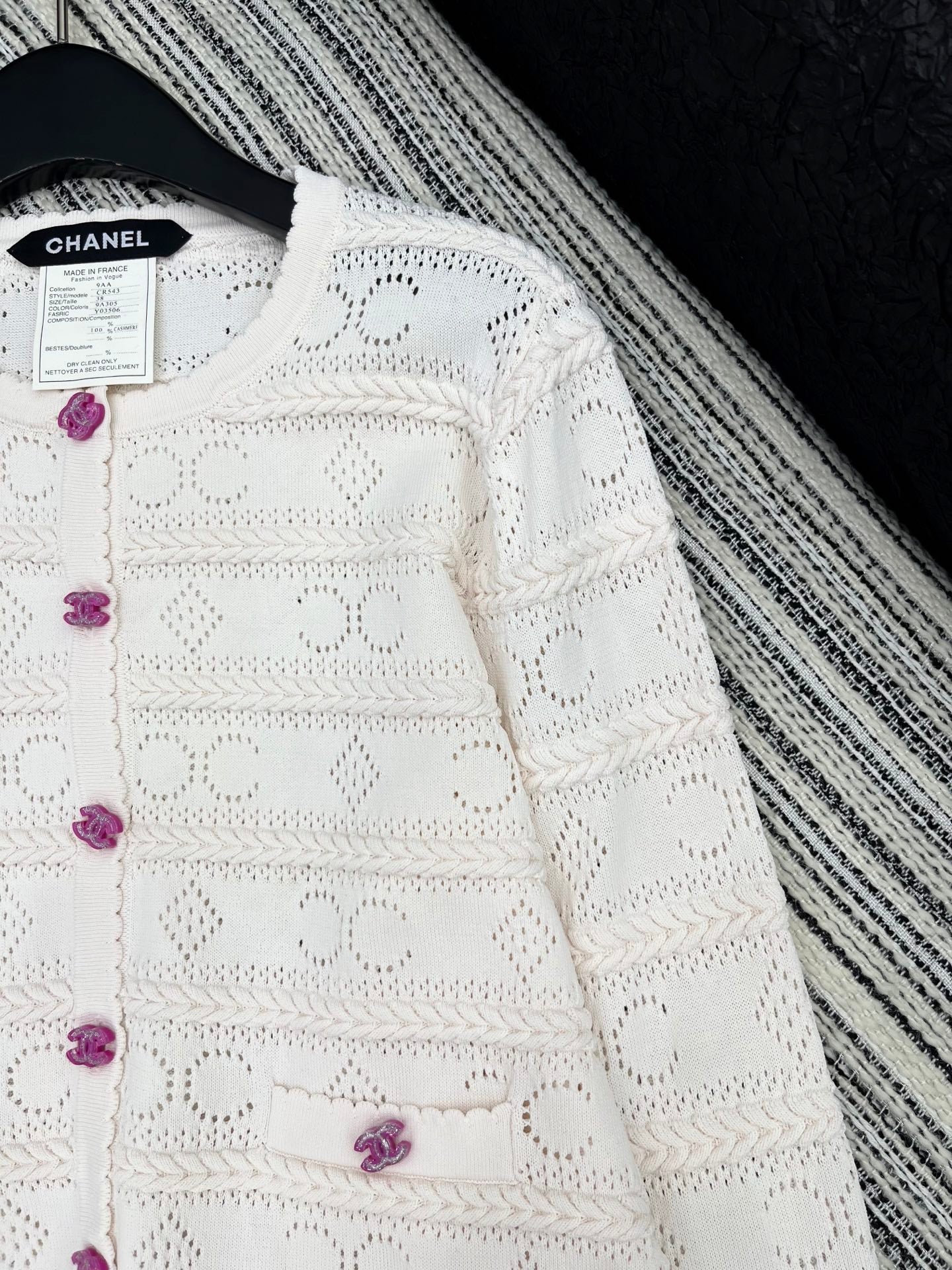 25fw new crochet round neck cardigan