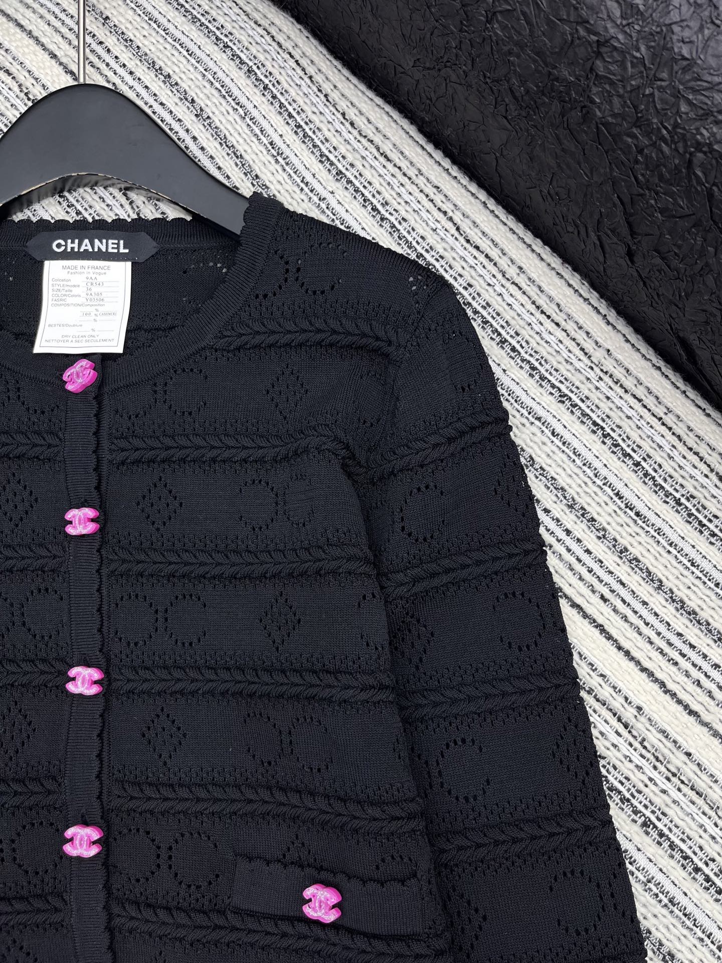 25fw new crochet round neck cardigan