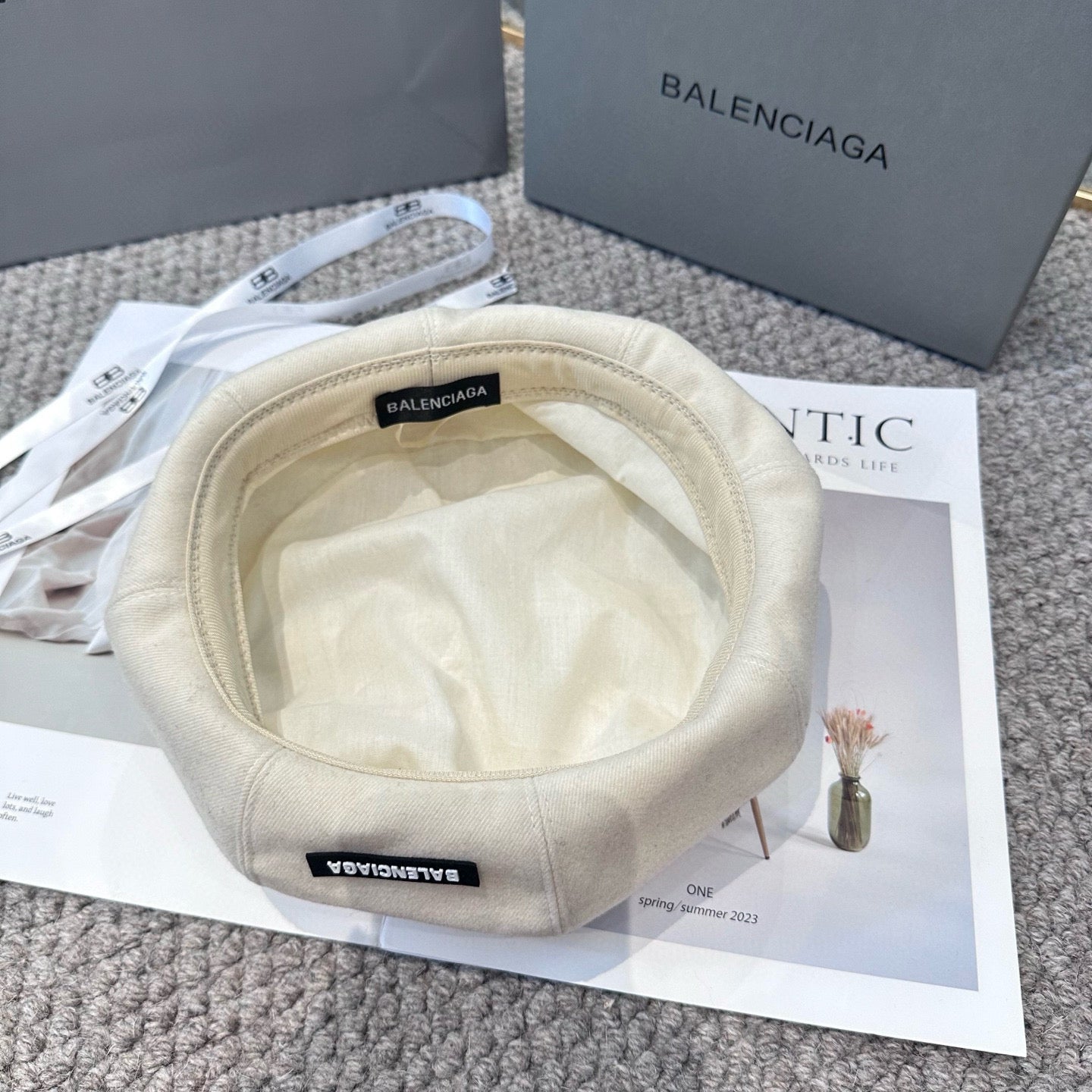 25fw classic letter beret