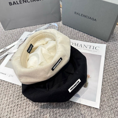 25fw classic letter beret