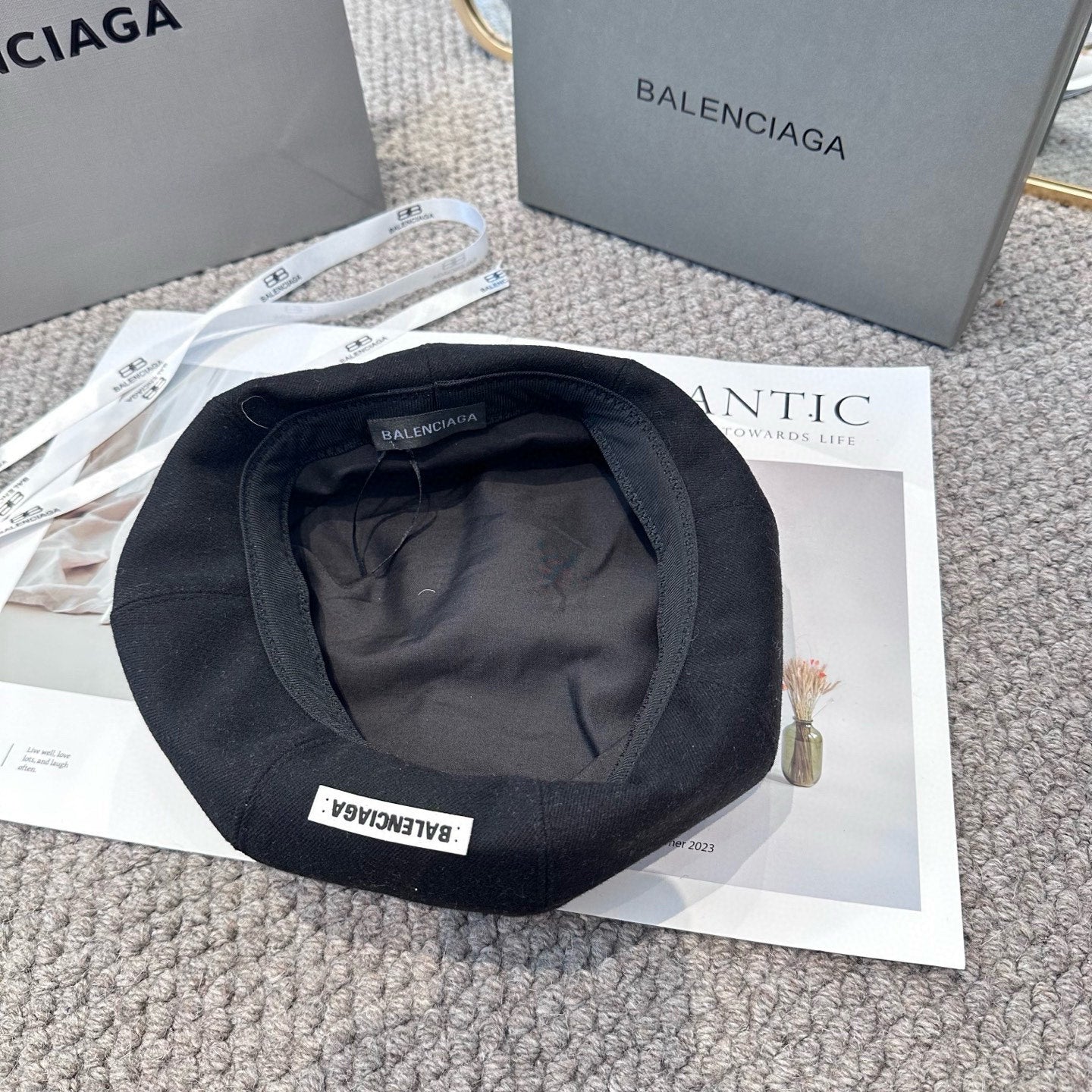 25fw classic letter beret