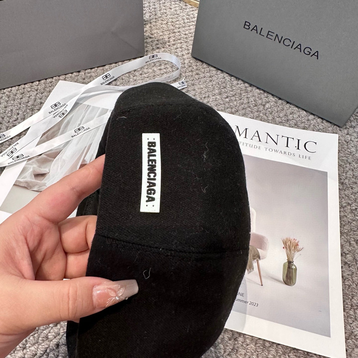 25fw classic letter beret