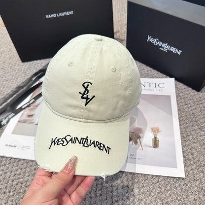 Letter embroidered baseball cap