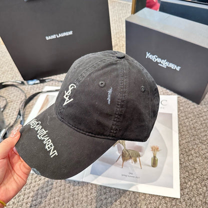 Letter embroidered baseball cap