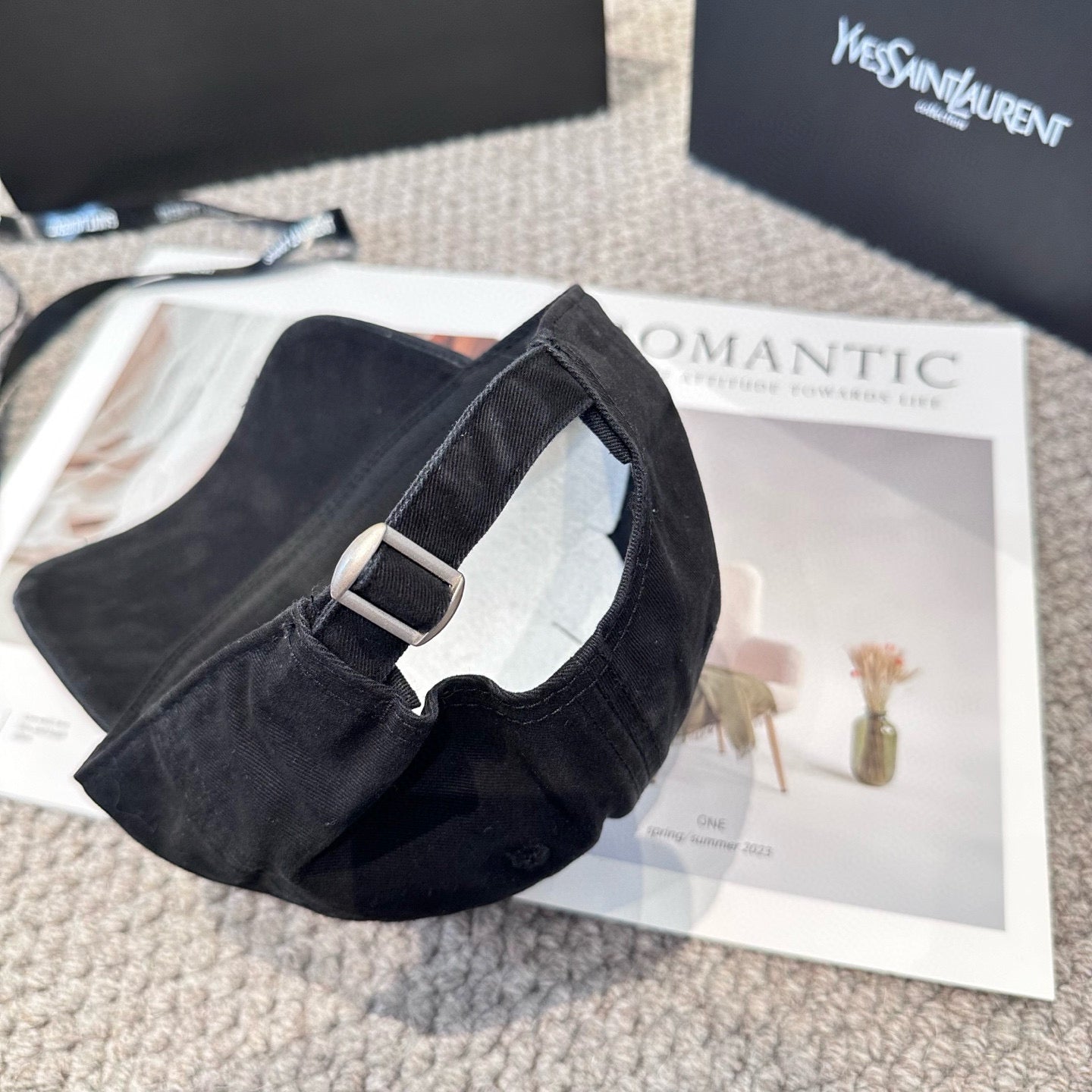 Letter embroidered baseball cap