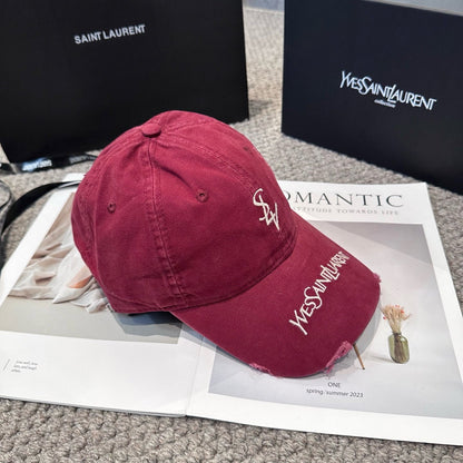 Letter embroidered baseball cap