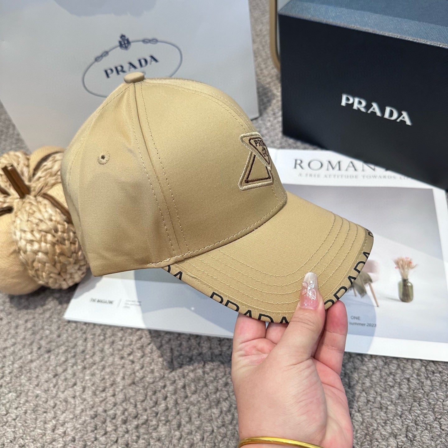 Classic triangle logo baseball cap