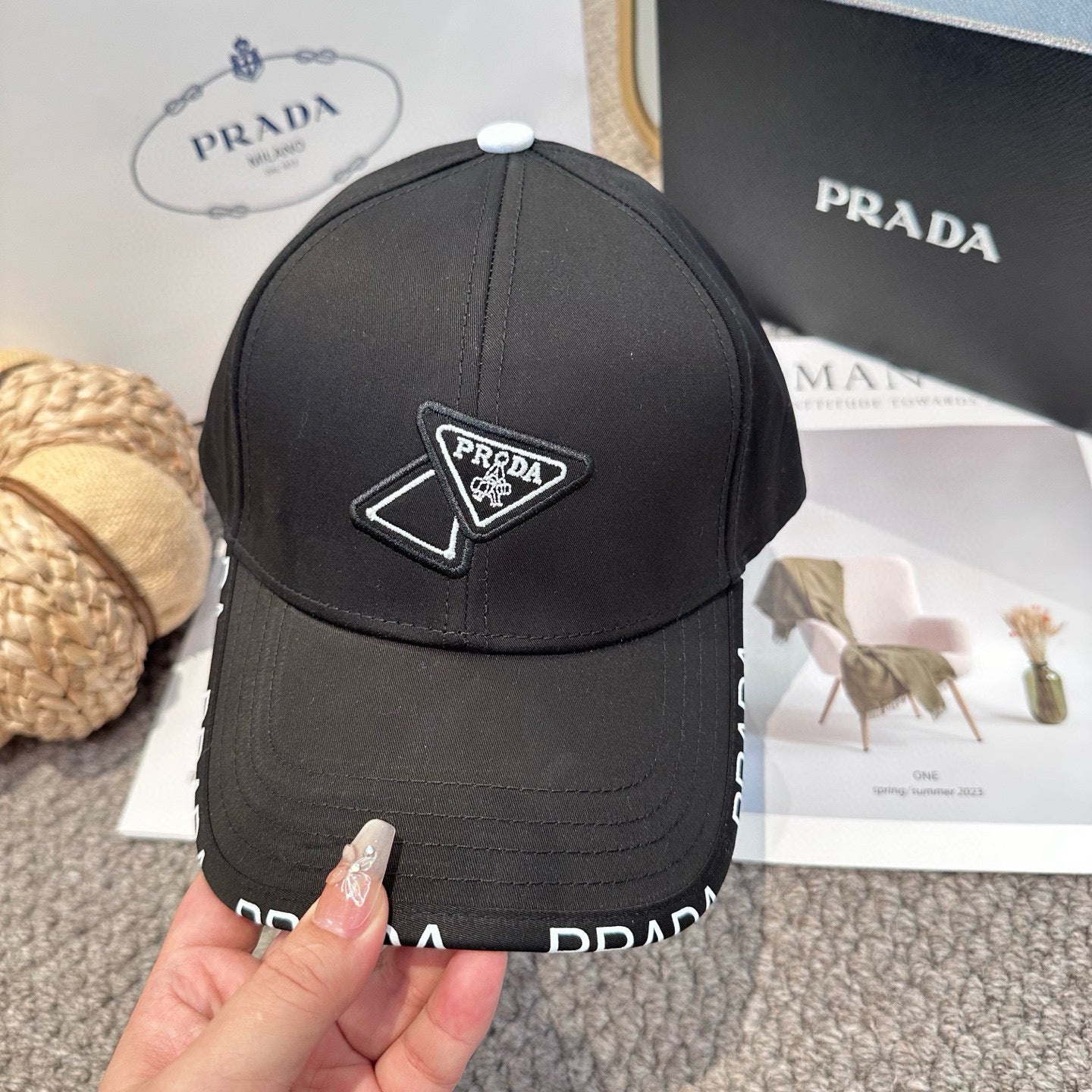 Classic triangle logo baseball cap