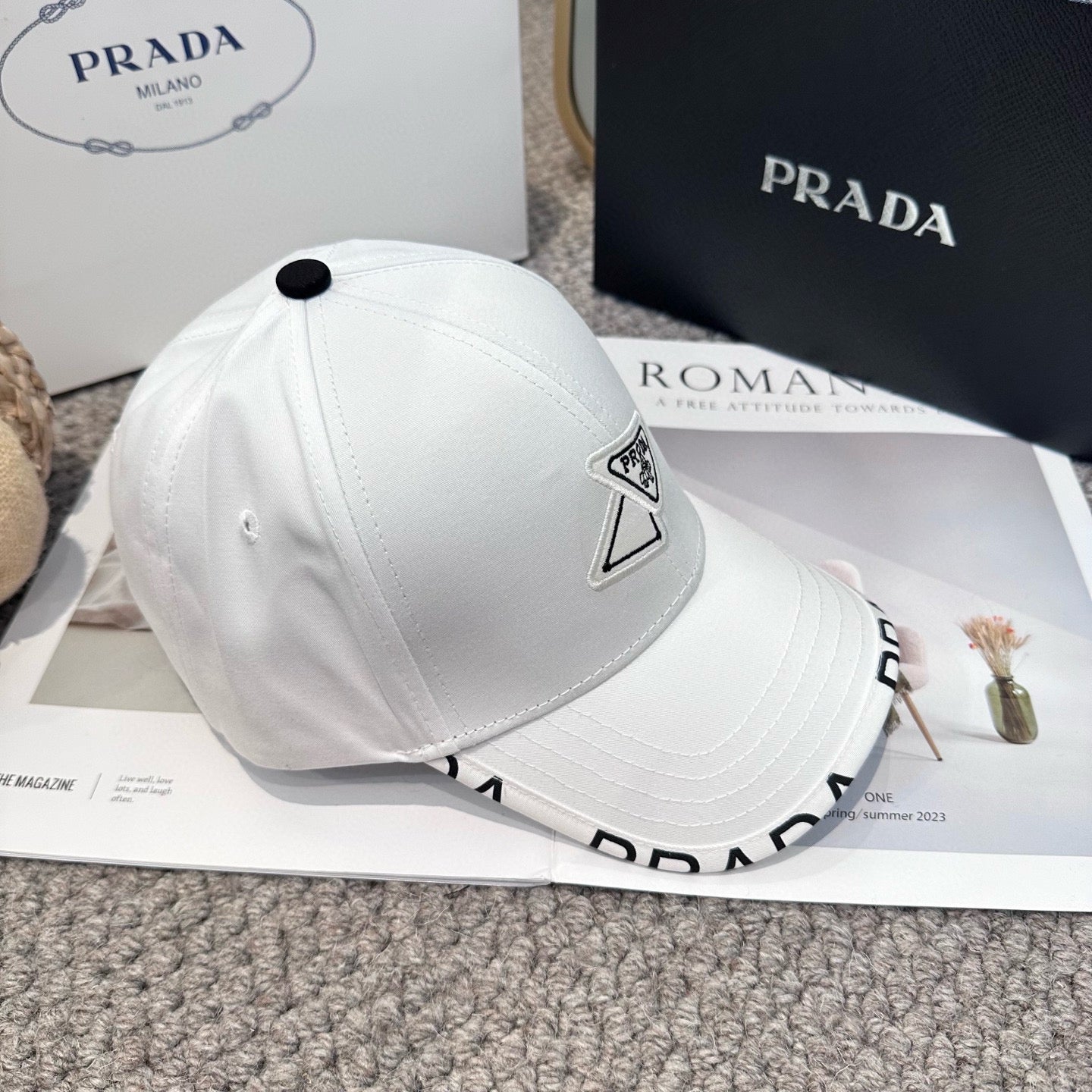 Classic triangle logo baseball cap