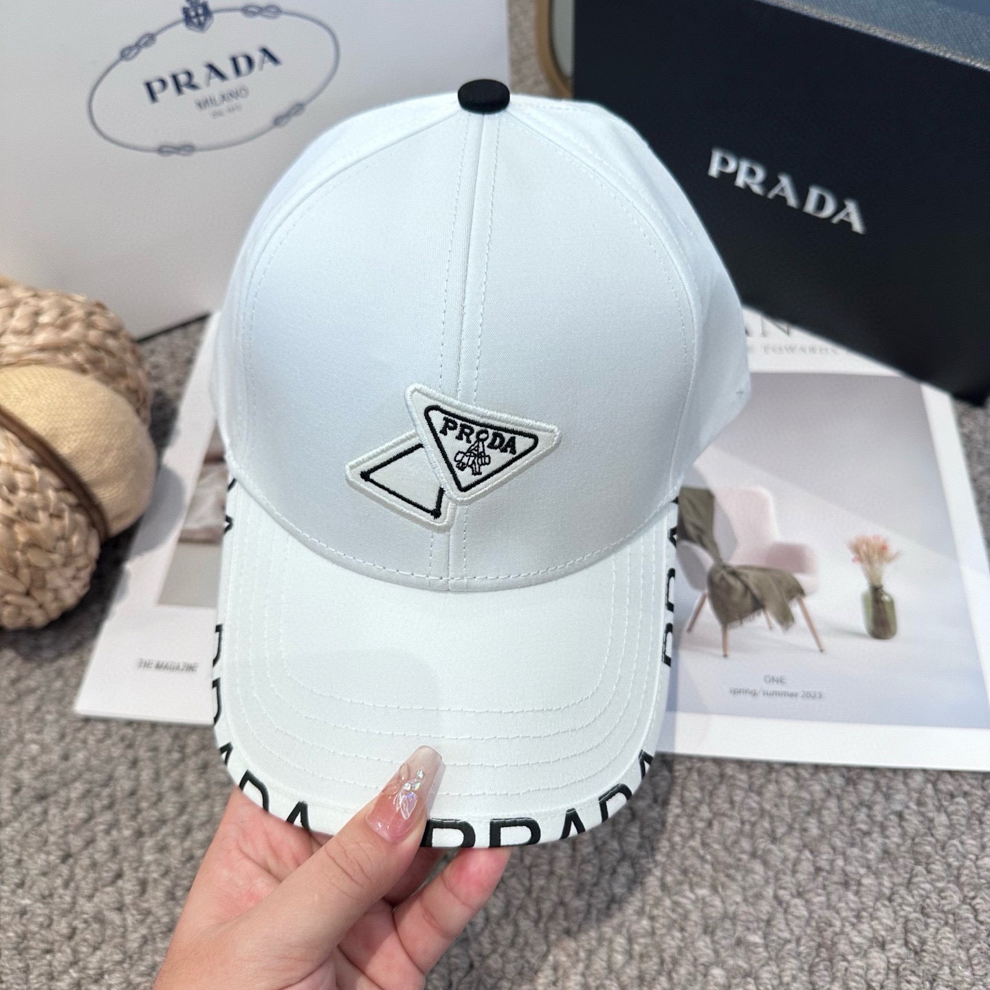 Classic triangle logo baseball cap