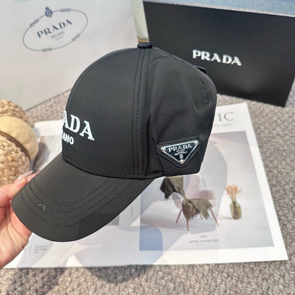 Embroidered lettering baseball cap