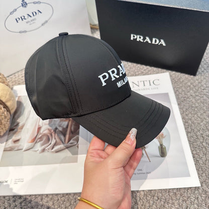 Embroidered lettering baseball cap