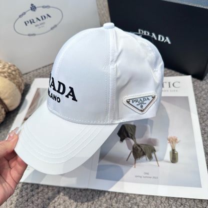 Embroidered lettering baseball cap