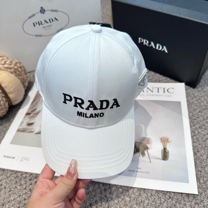 Embroidered lettering baseball cap