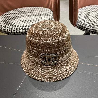 25 new mixed color knitted bucket hat