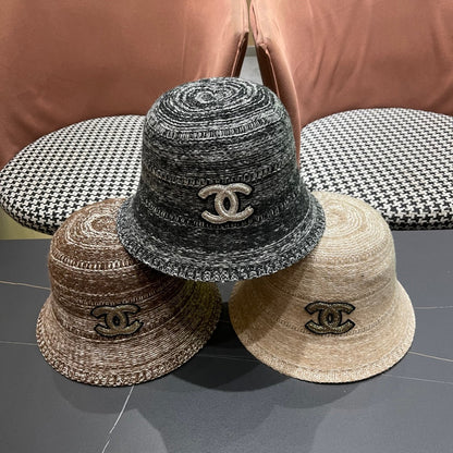 25 new mixed color knitted bucket hat