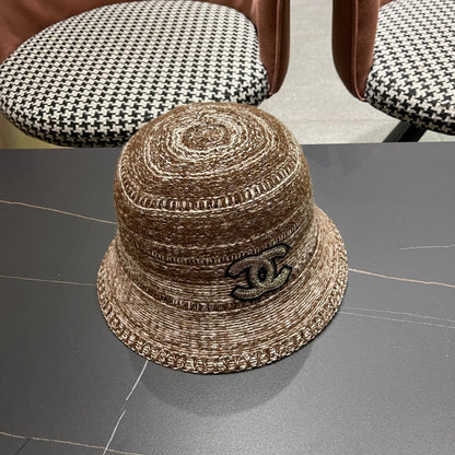 25 new mixed color knitted bucket hat