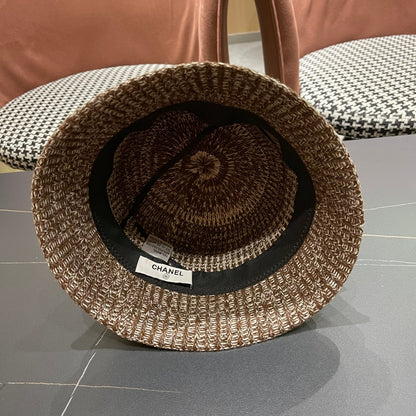 25 new mixed color knitted bucket hat