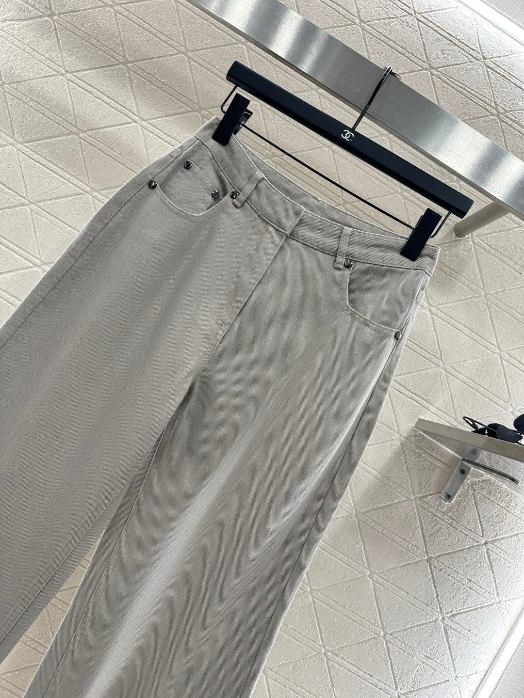 25fw new denim jacket with trousers suit