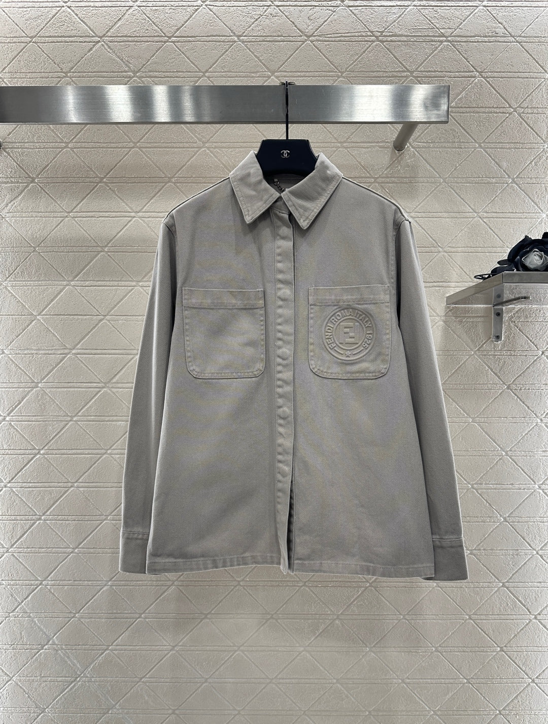 25fw new denim belt jacket with trousers suit