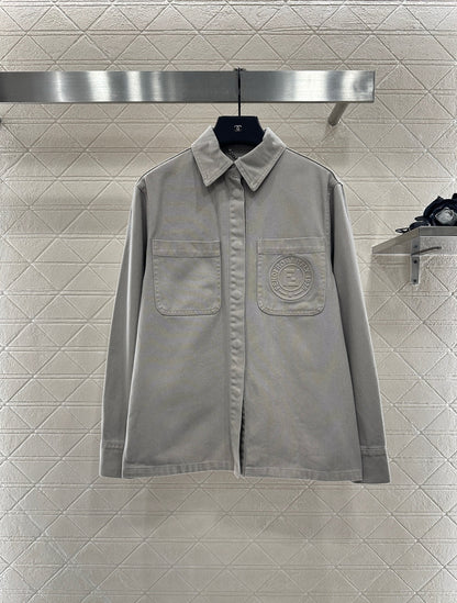 25fw new denim belt jacket with trousers suit