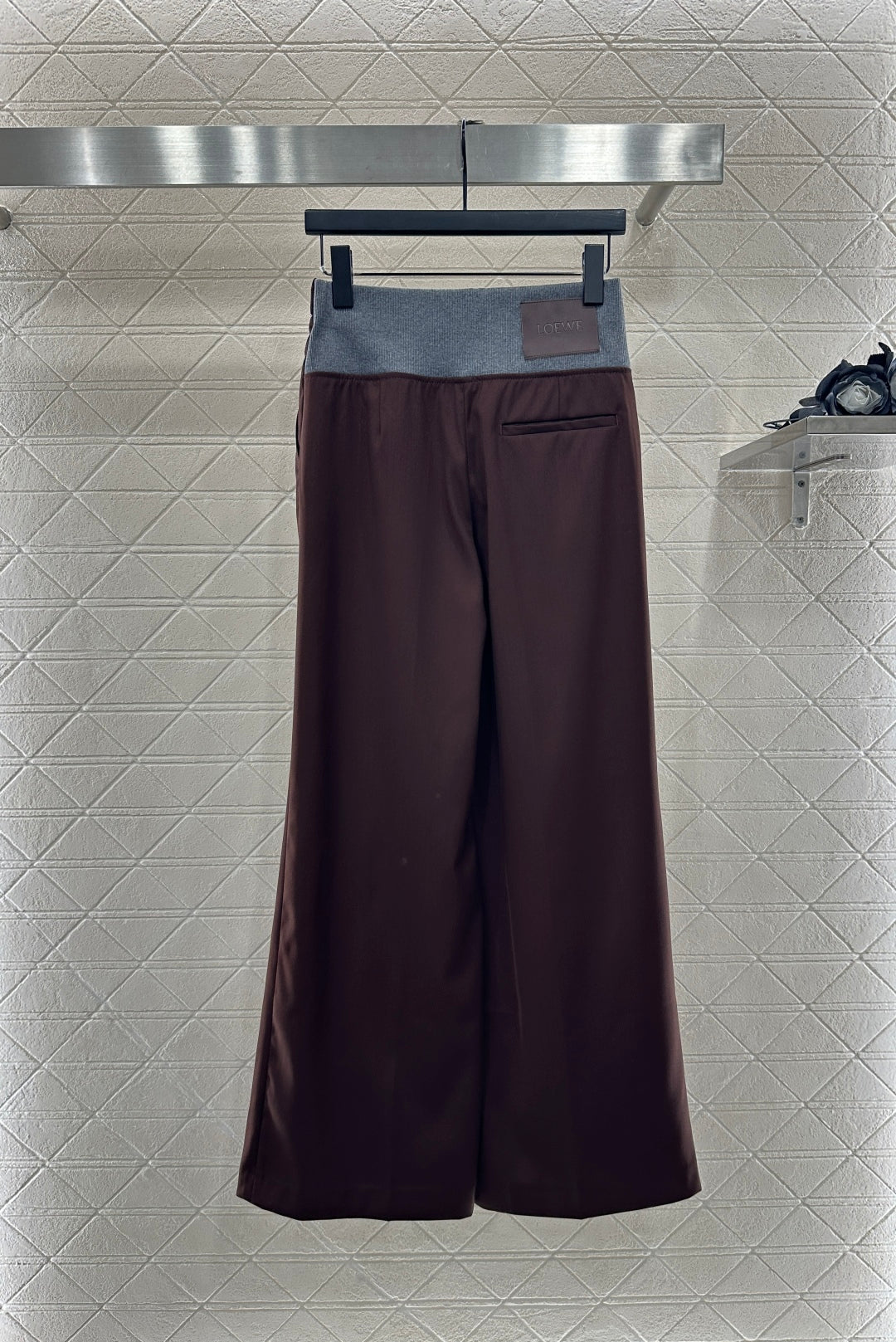 25fw new contrast color suit jacket with trousers set