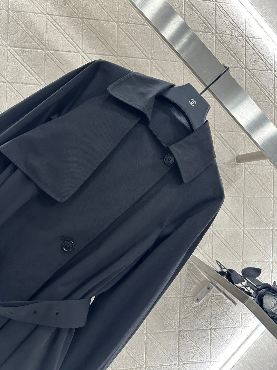 25fw new belted shawl windbreaker jacket