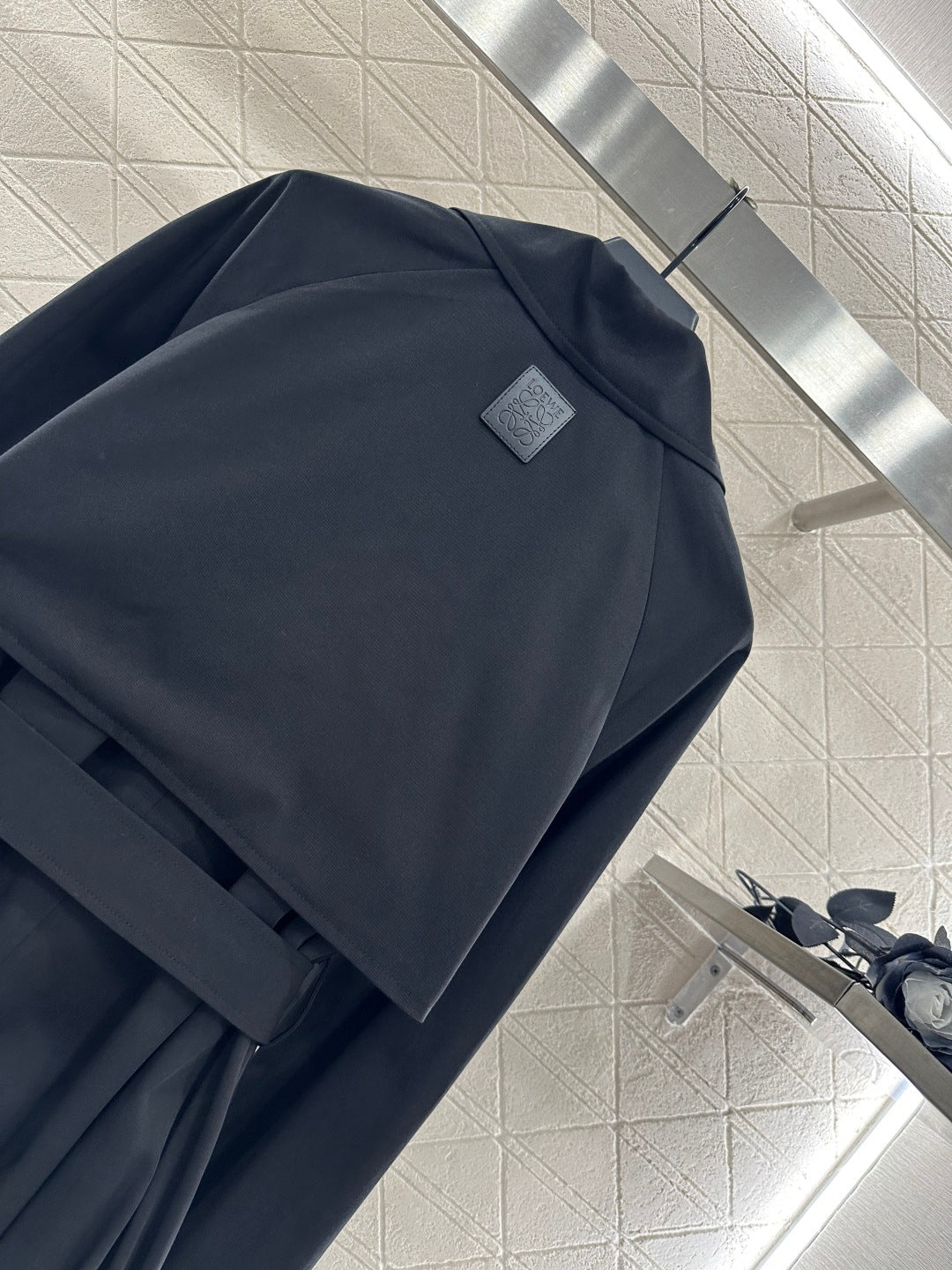 25fw new belted shawl windbreaker jacket