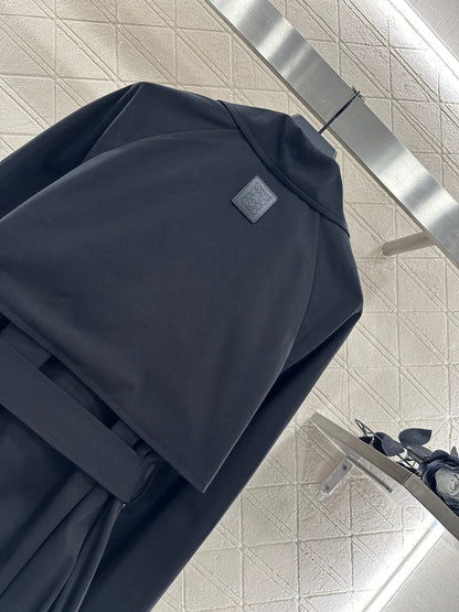 25fw new belted shawl windbreaker jacket