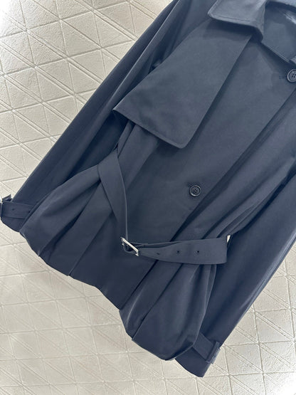 25fw new belted shawl windbreaker jacket