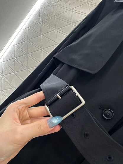 25fw new belted shawl windbreaker jacket