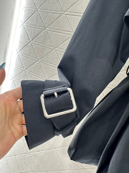 25fw new belted shawl windbreaker jacket