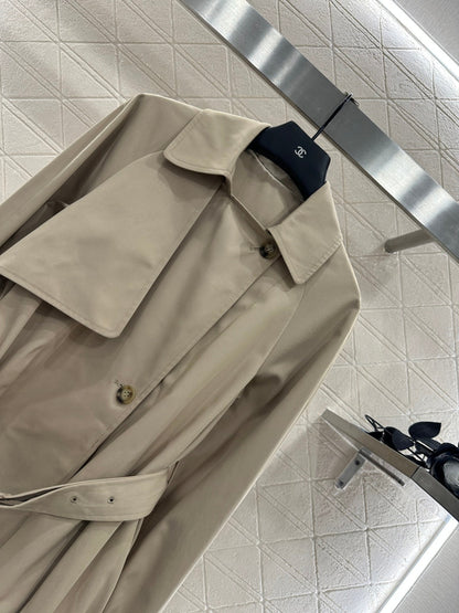 25fw new belted shawl windbreaker jacket