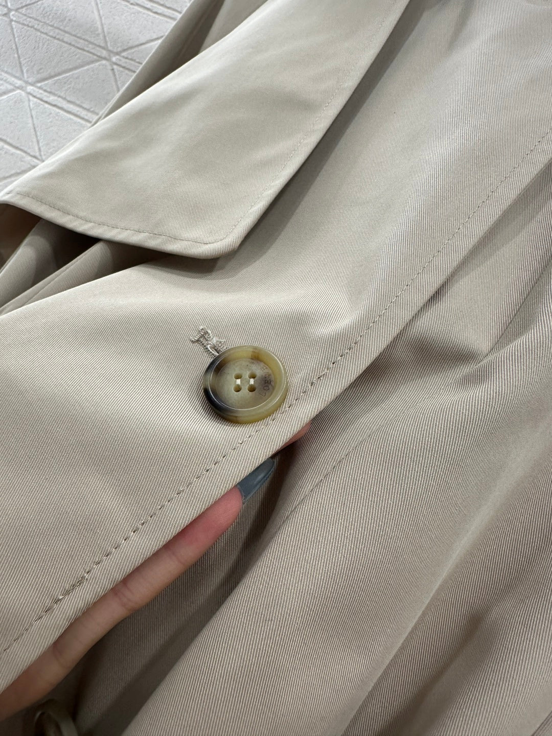 25fw new belted shawl windbreaker jacket