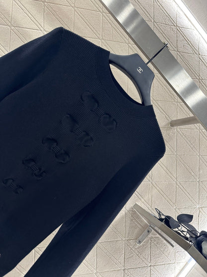 25fw new bow long-sleeved sweater