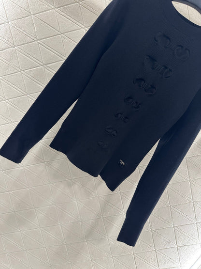 25fw new bow long-sleeved sweater