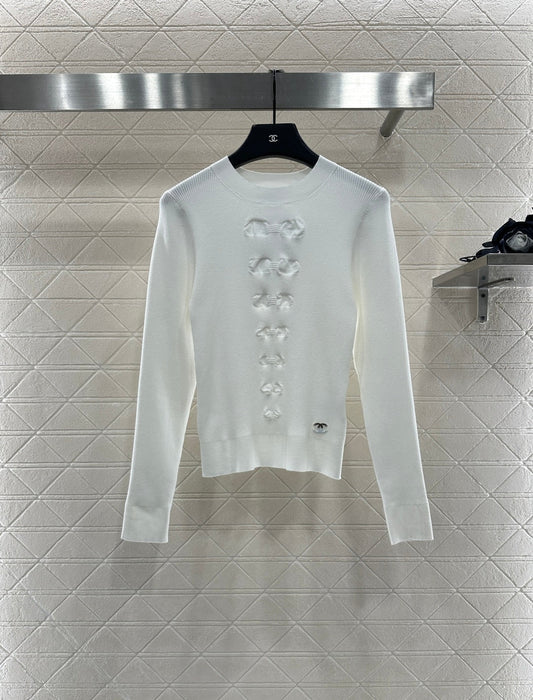 25fw new bow long-sleeved sweater