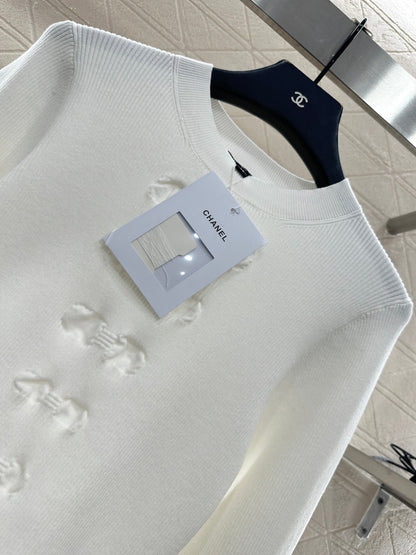 25fw new bow long-sleeved sweater