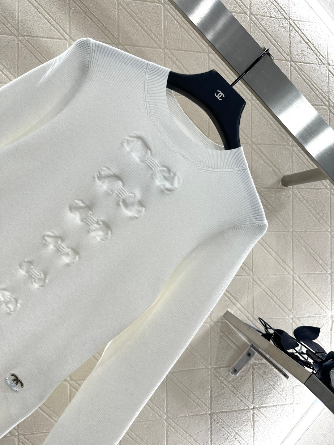 25fw new bow long-sleeved sweater