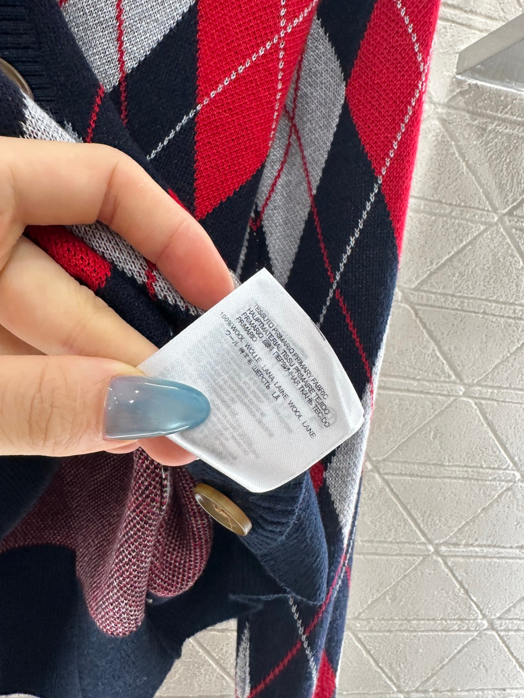 25fw new diamond jacquard knitted cardigan