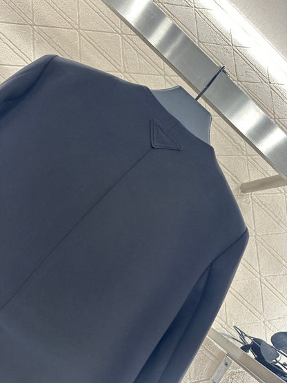 25fw new round neck bow tie jacket