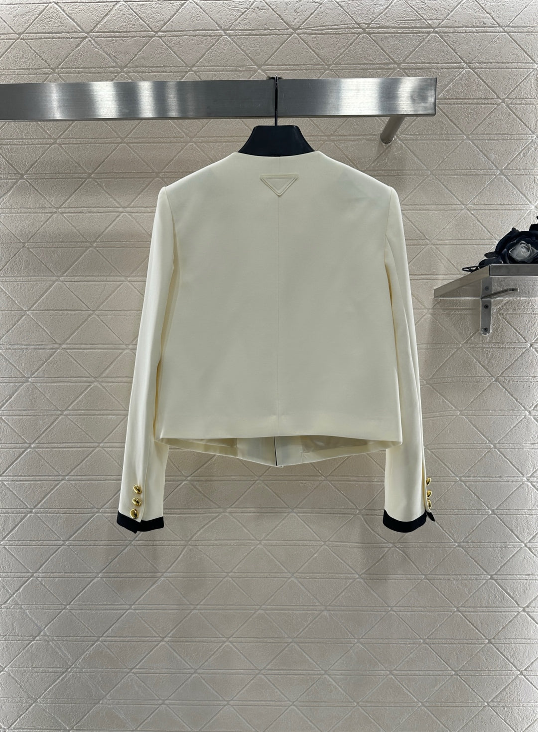 25fw new round neck bow tie jacket