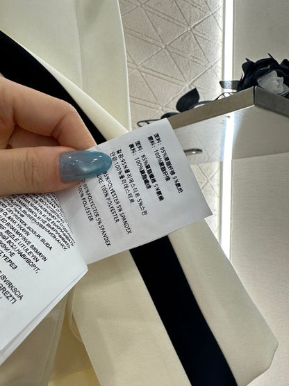 25fw new round neck bow tie jacket